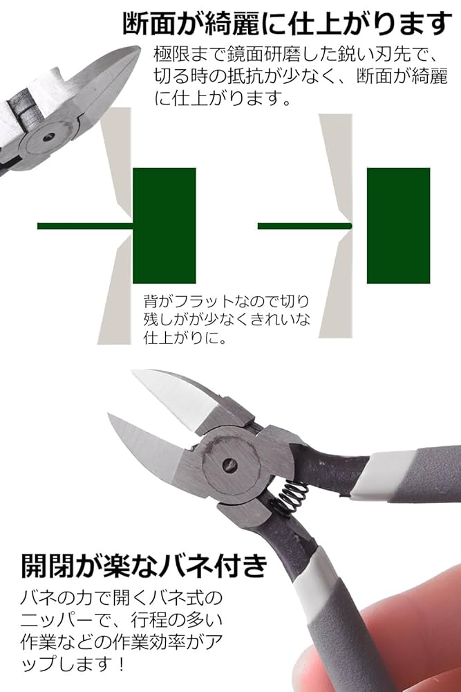 Amazon | [Double Peace] ニッパー プラモデル 薄刃ニッパー